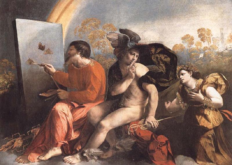 Dosso Dossi Fupite Mercury and Virtus or Virgo oil painting picture